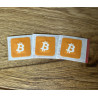 3 Bitcoin plaster - Original BTC orange