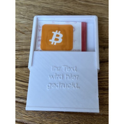 Personalised gift box with 5 x Bitcoin plaster