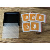 Bitcoin plaster in 3D-printed gift box (black)